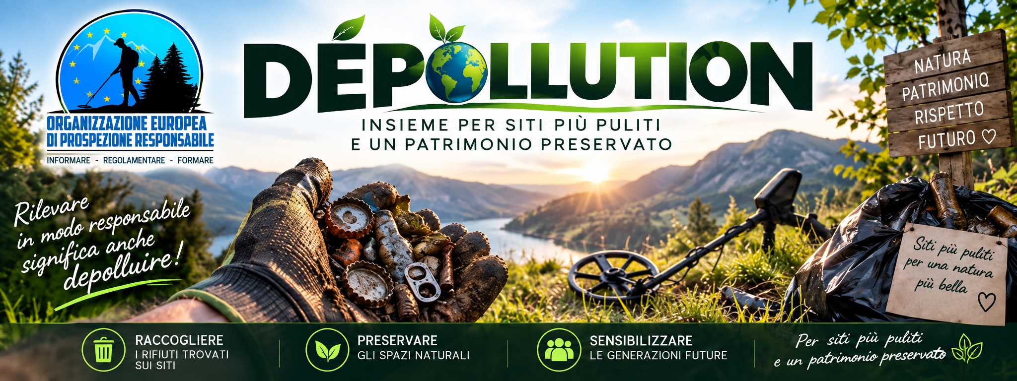 Dépollution — Organisation Européenne de Prospection Responsable, détecter responsablement c'est aussi dépolluer